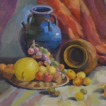 Still Life with Vase and Fruits 2