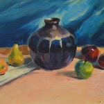 Still life with Case and Fruits 3