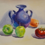 Still Life with Vase and Fruits