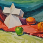 Still Life with shapes and fruits