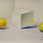 Still Life with Cube and Citrus
