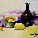Still Life with Jar and Citrus