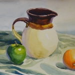 Still life with Jar and fruits